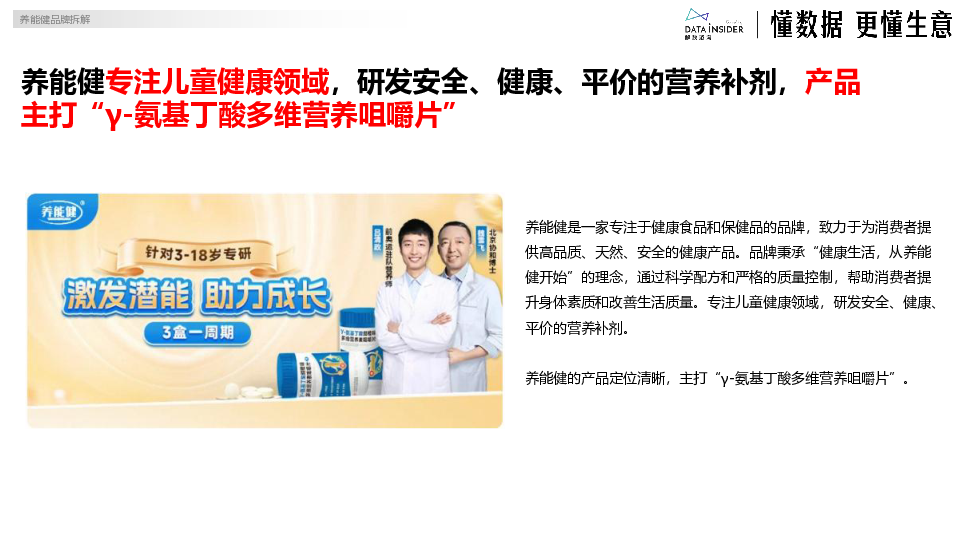 养能健品牌拆解